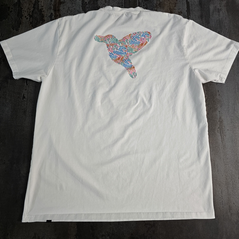 Birddogs White Tee with Colorful Graphic Size Xl